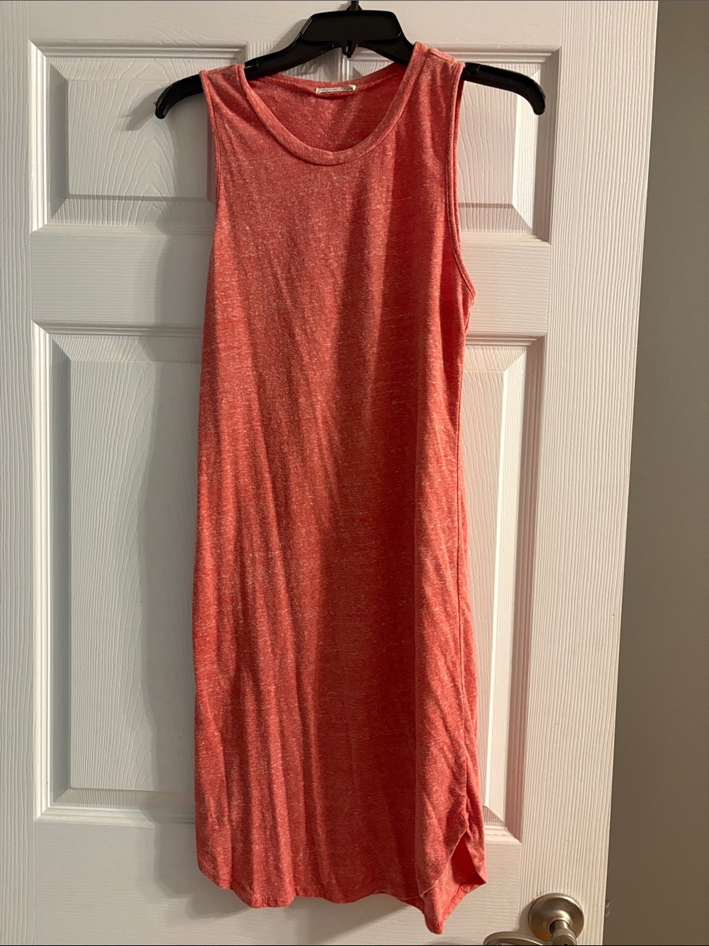 Heart Hips Coral-Red Sleeveless Midi Dress